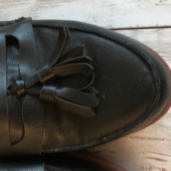 Black JustFab Penny Loafer 10WW - Picture 5 of 8